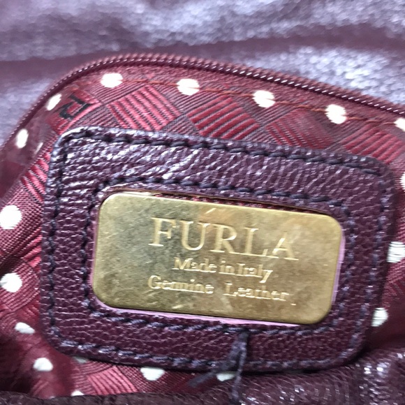 Furla leather satchel with multi compartments and aged bronze hardware. NWOT - Picture 16 of 16